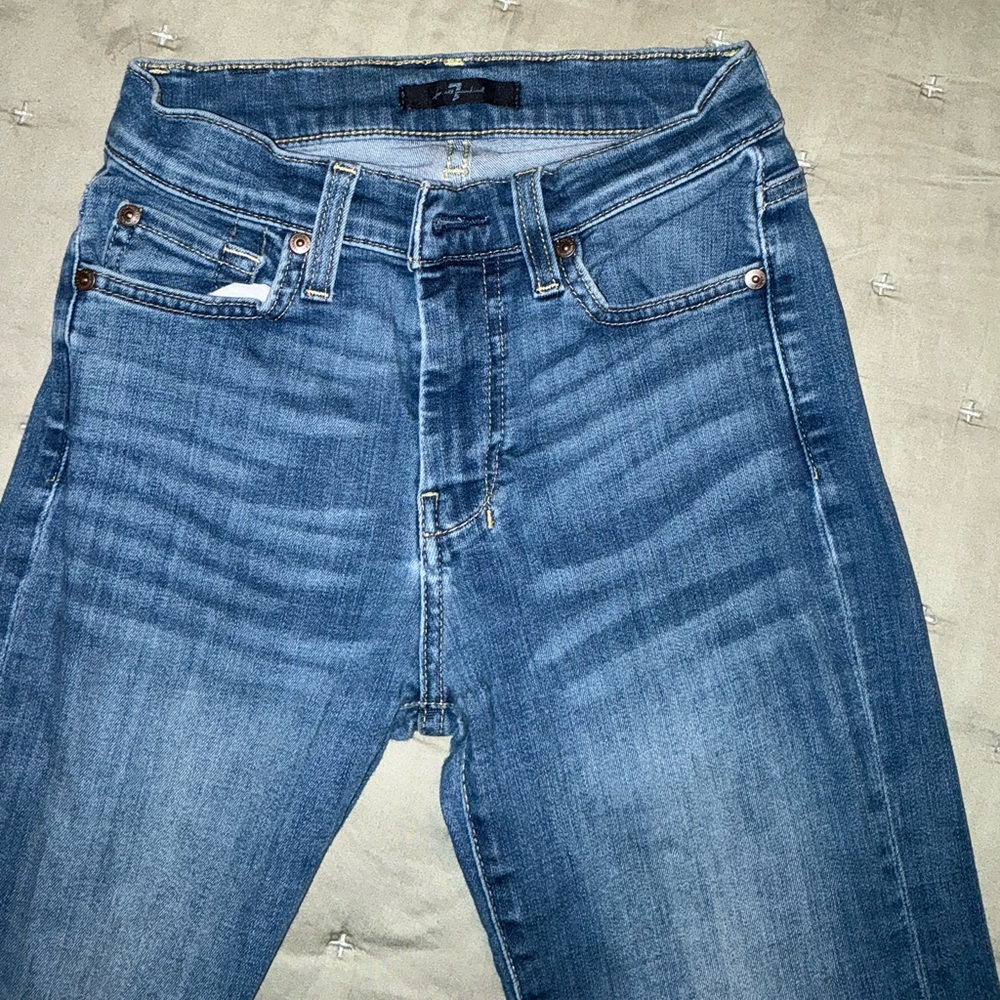 7 For All Mankind DOJO Light Wash Boot Cut Jeans